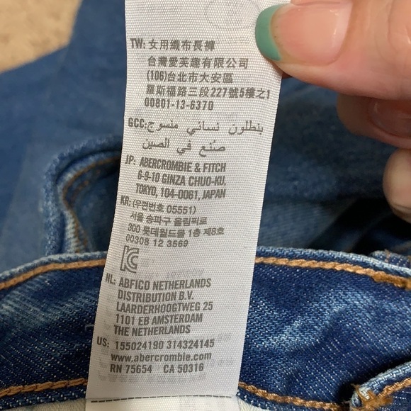 Abercrombie & Fitch high rise wide leg size 24 00 NWT - Picture 10 of 10